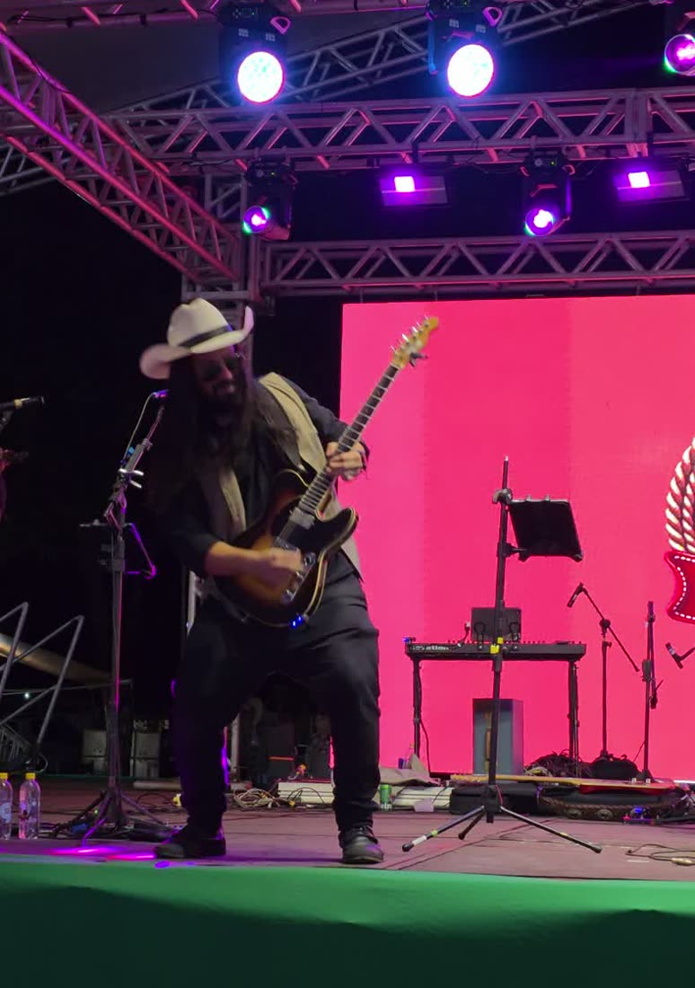 Guitarra e chapéu: country ao vivo